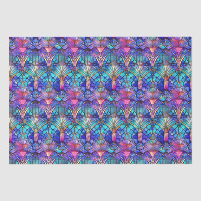 Papel De Seda Cristal de Sirena Manchada (Anverso)