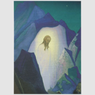 Papel De Seda “Cristo en el desierto” de Nicholas Roerich
