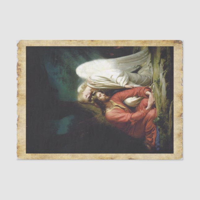 Papel De Seda Cristo en Gethsemane, Desnudo (Anverso)