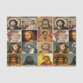 Papel De Seda Cristo Jesús, collage vintage, anticuario, victori