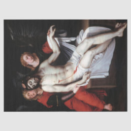 Papel De Seda Cristo muerto apoyado por dos ángeles (Ribalta)