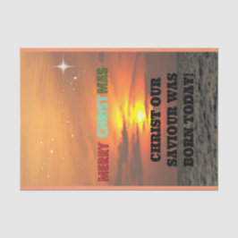 Papel De Seda Cristo, nuestro salvador nació hoy