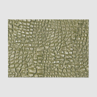 Papel De Seda Crocodile Print Gold Green