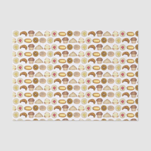 Papel De Seda Croissant Danés Muffin Baked Gods (Anverso)