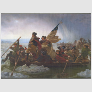 Papel De Seda Crossing Delaware 1776: General George Washington