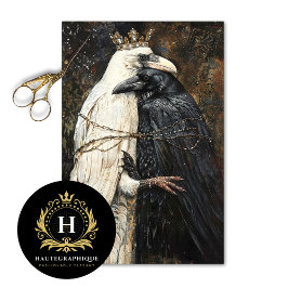 Papel De Seda Crowne Raven Lovers Gothic Decoupage