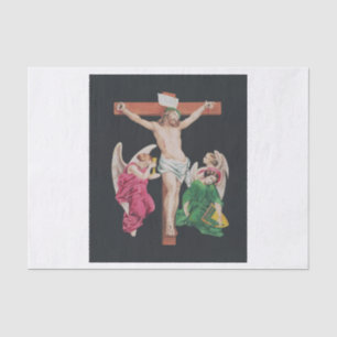 Papel De Seda Crucifixión medieval de Jesucristo