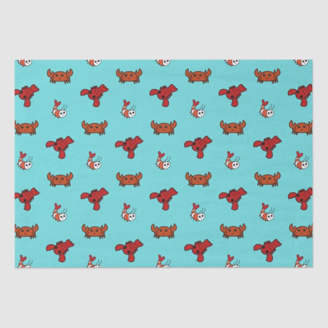 Papel De Seda Crustáceos (Anverso)