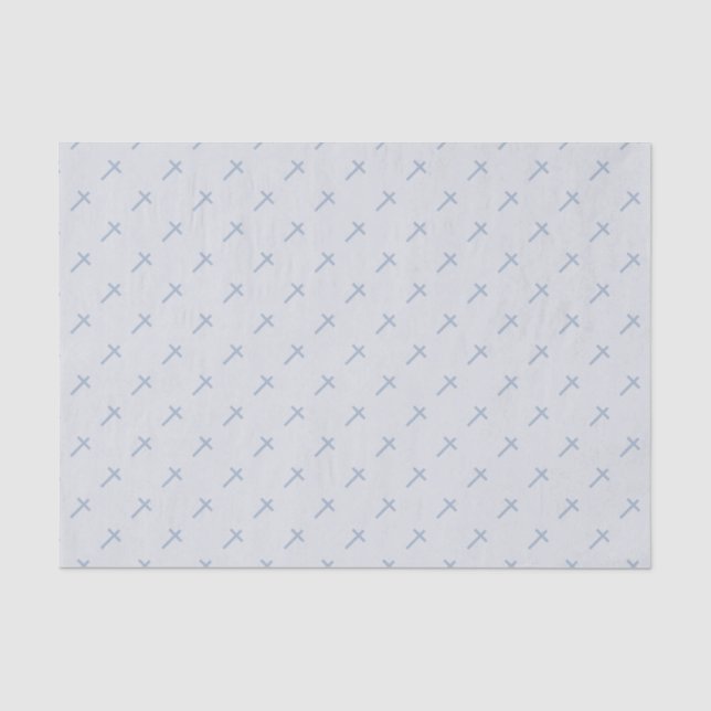 Papel De Seda Cruz Azul Pastel de la Comunión (Anverso)
