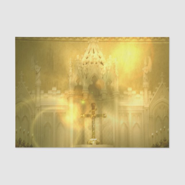 Papel De Seda Cruz cristiana (Anverso)