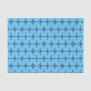 Papel De Seda Cruz Cristiana en Arte Azul Celeste