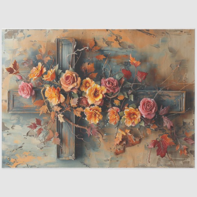 Papel De Seda Cruz de otoño (Anverso)