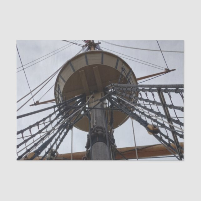 Papel De Seda cruz nido barco (Anverso)