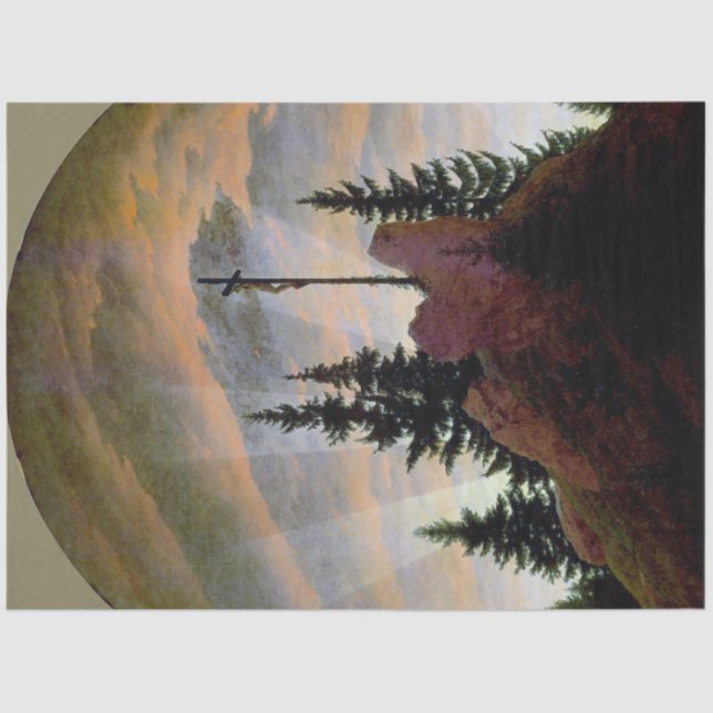 Papel De Seda Cruzar las montañas, Friedrich (Anverso)