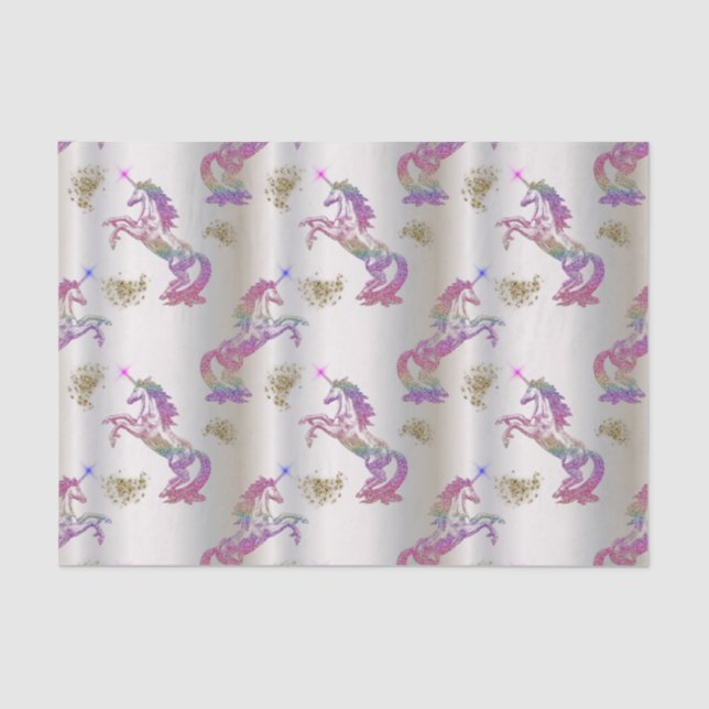 Papel De Seda Crystal Rainbow Unicornior (Anverso)