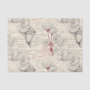Papel De Seda Cuaderno de Campo Botánico