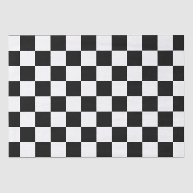 Papel De Seda Cuadrados controlados retro geométrico negro rosa  (Anverso)