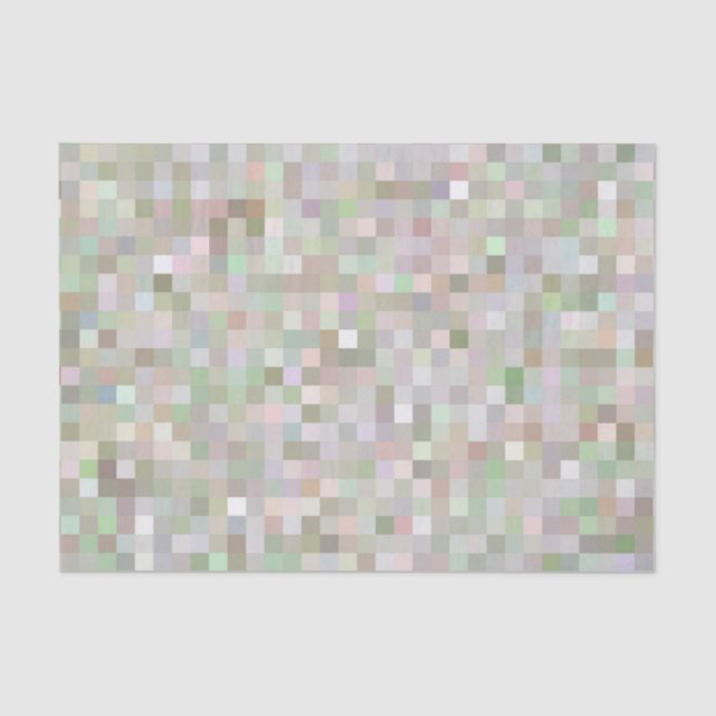 Papel De Seda Cuadrados de colores pastel  (Anverso)