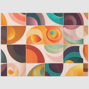 Papel De Seda Cuadrados Resumen colección retro moderna