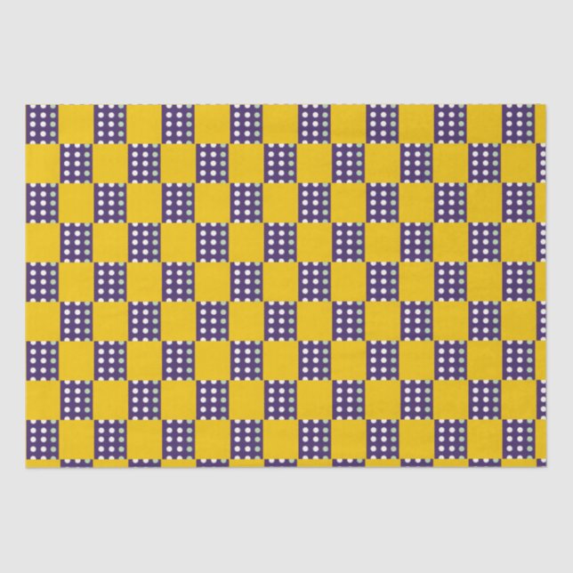 Papel De Seda Cuadrados y puntos (Anverso)
