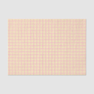 Papel De Seda Cuadrícula Agitada Pastel Estética Amarillo Sol