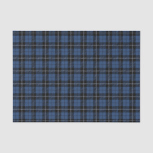 Papel De Seda Cuadro azul oscuro