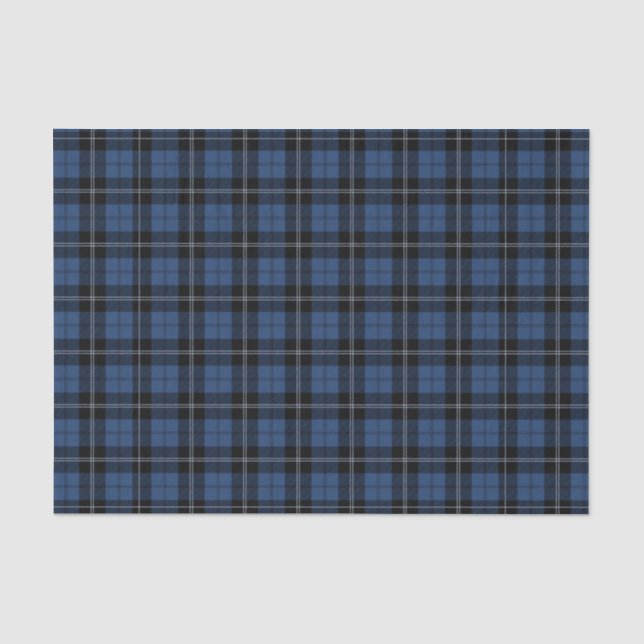 Papel De Seda Cuadro azul oscuro (Anverso)