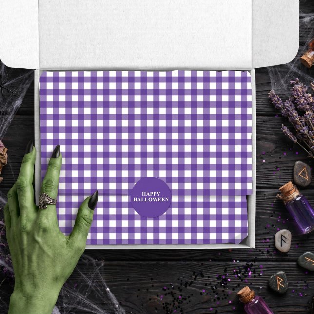 Papel De Seda Cuadro de Ginganilla Púrpura (Subido por el creador)