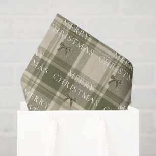 Papel De Seda Cuadro de invierno Feliz Navidad Lazo de terciopel
