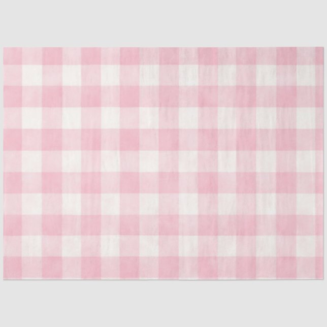 Papel De Seda Cuadro rosa (Anverso)