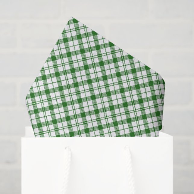 Papel De Seda Cuadro Verde (Bolsa de regalo)
