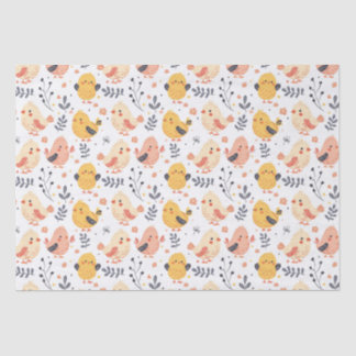 Papel De Seda Cuadros de primavera y patrón floral