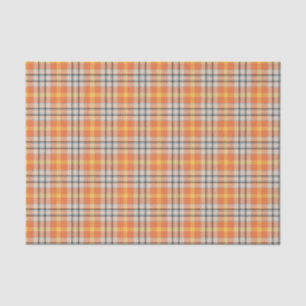 Papel De Seda Cuadros Naranjas