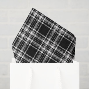 Papel De Seda Cuadros negros y blancos