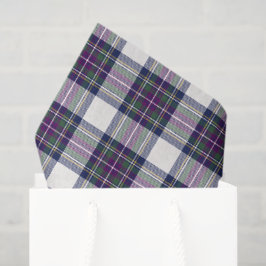 Papel De Seda Cuadros púrpura y verde