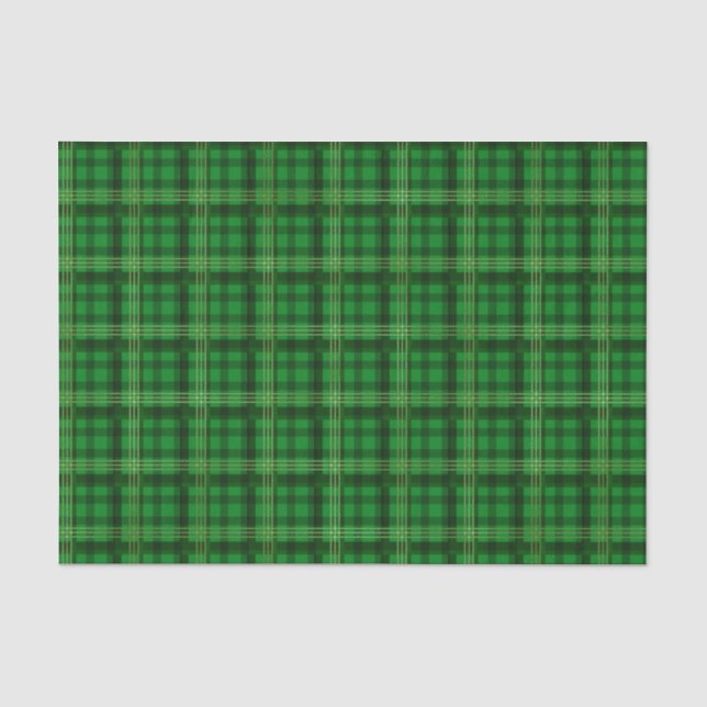 Papel De Seda Cuadros Verdes (Anverso)
