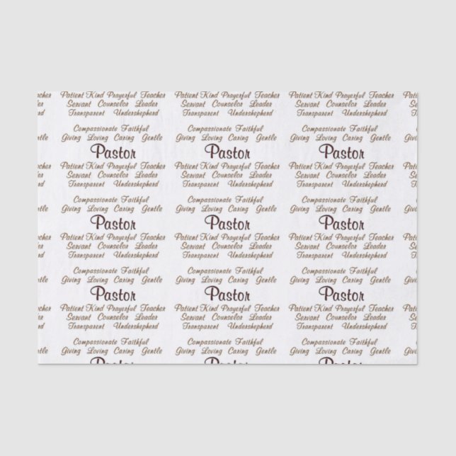 Papel De Seda Cualidades del pastor (Anverso)