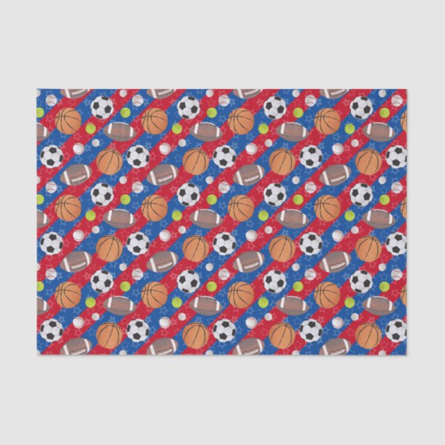 Papel De Seda Cualquier color - Deportes multiball (Anverso)