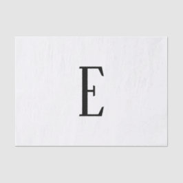 Papel De Seda Cualquier letra | Colores en blanco y negro o mare