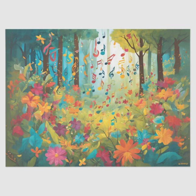 Papel De Seda Cuando canta el bosque (Anverso)