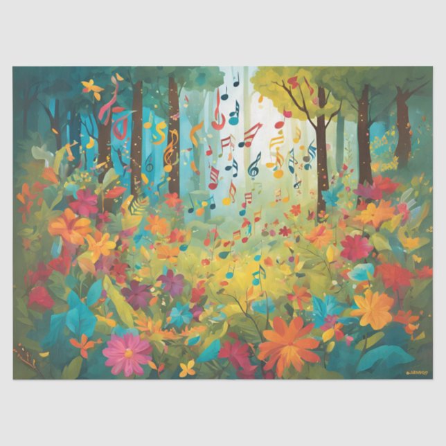 Papel De Seda Cuando el bosque canta (Anverso)