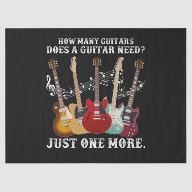 Papel De Seda ¿Cuántos Guitars Regalos Para El Guitorista? (Anverso)