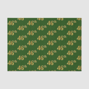 Papel De Seda Cuarenta-Sexto) acontecimiento verde, falso del