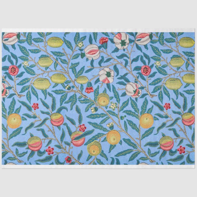 Papel De Seda Cuatro frutas, William Morris (Anverso)