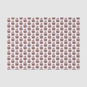 Papel De Seda Cubierta Cubierta De Fresa Cubierta En Acuarela
