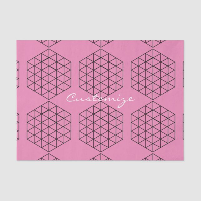 Papel De Seda Cubo Thunder_Cove geométrico 3D (Anverso)