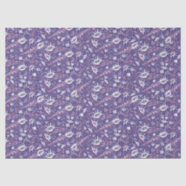 Papel De Seda Cuello marino Cuello Náutico Patrón violeta púrpur