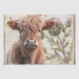 Papel De Seda Cuenca del río Highland Escocia Thistle