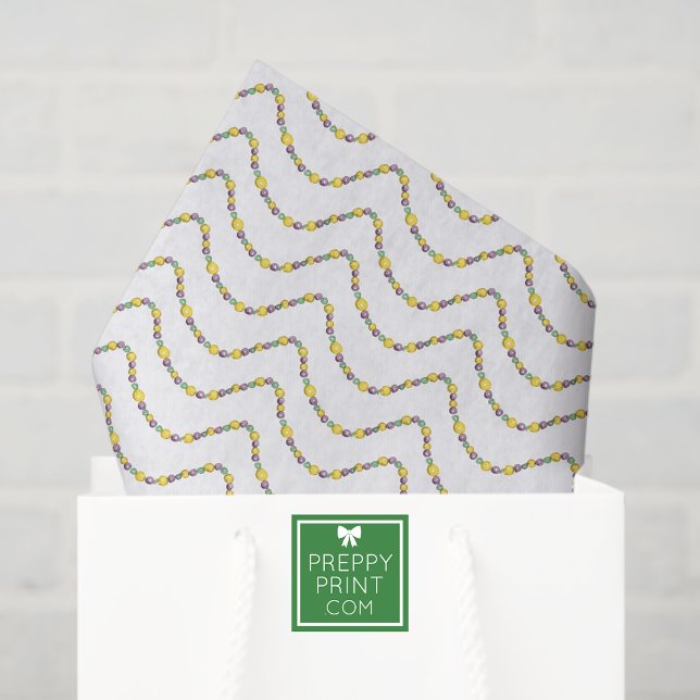 Papel De Seda Cuentas de Mardi Gras con Acuarela (Subido por el creador)