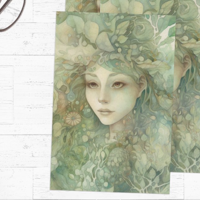 Papel De Seda Cuento de hadas celta (Fairy tissue paper for gift wrapping or decoupage)
